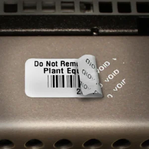 Tamper Proof Foil Asset Labels