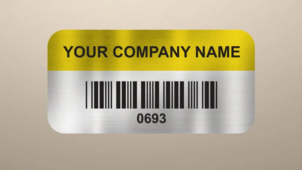 Aluminium Foil Asset Tags